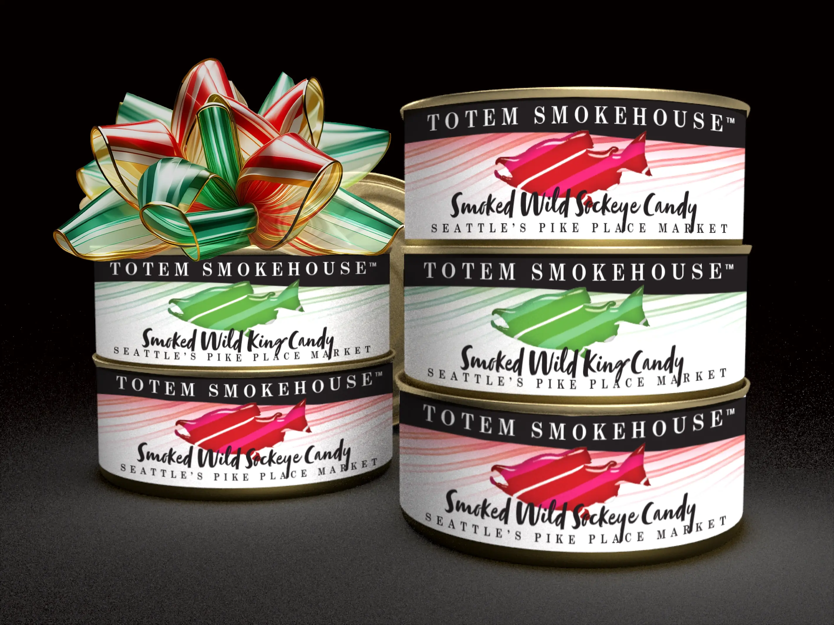 6-3 oz Smoked Wild King & Sockeye Candy Combination