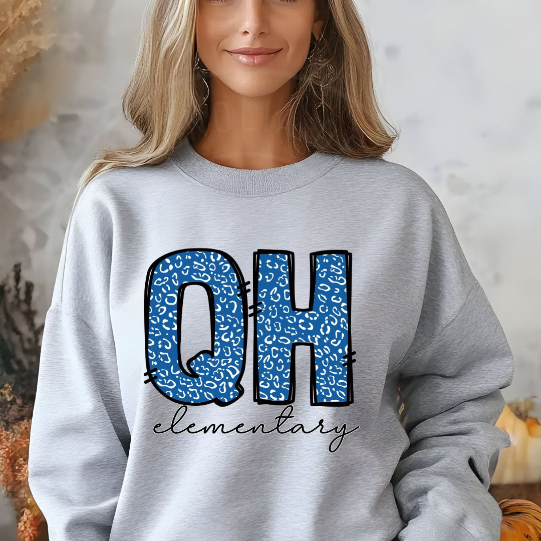 Leopard Pattern School Sweatshirt