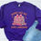 Thumbnail: Purple bookish Valentine sweatshirt with stacked books, bows, and hearts reading “Books Are My Love Language.”