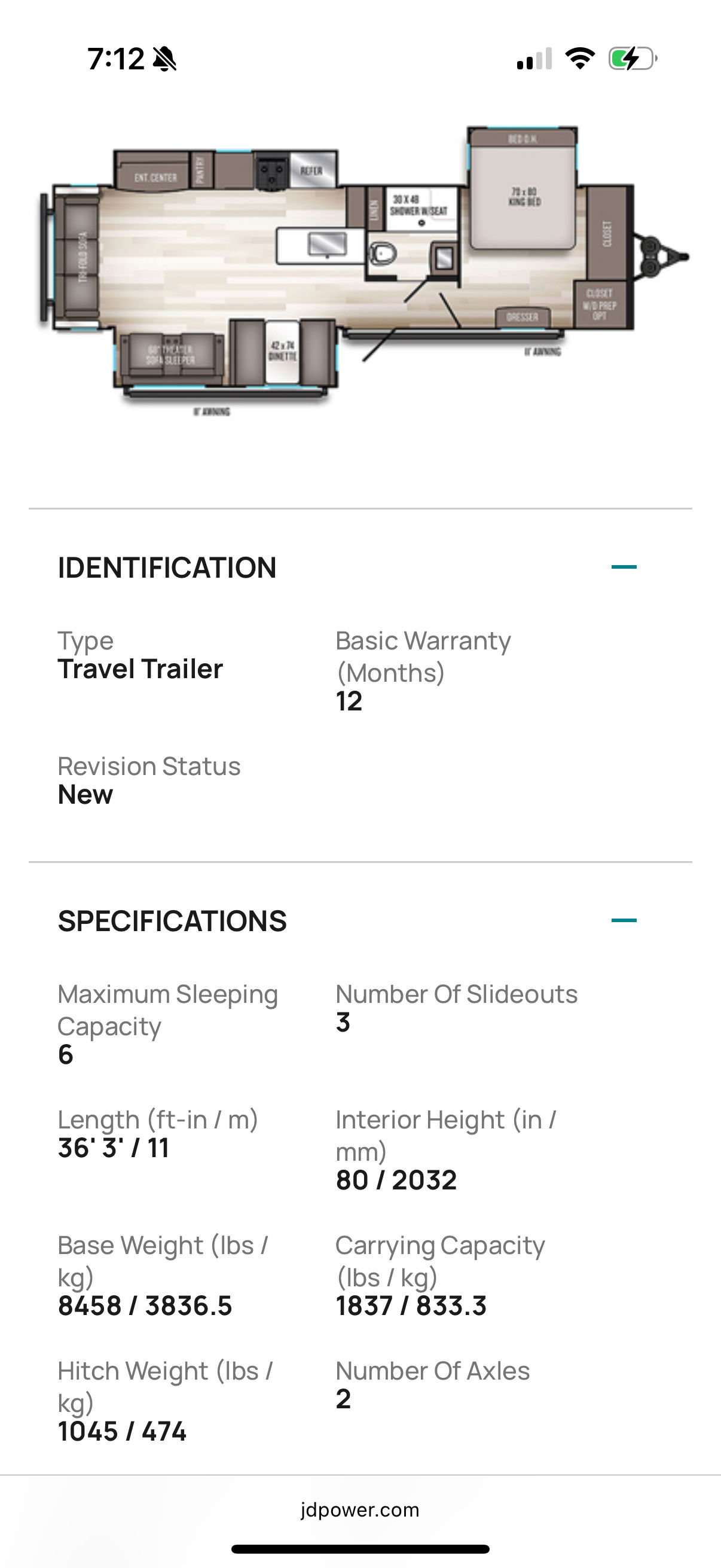 2021 PALOMINO BY FOREST RIVER SOLAIRE SERIES M-318RLTS 