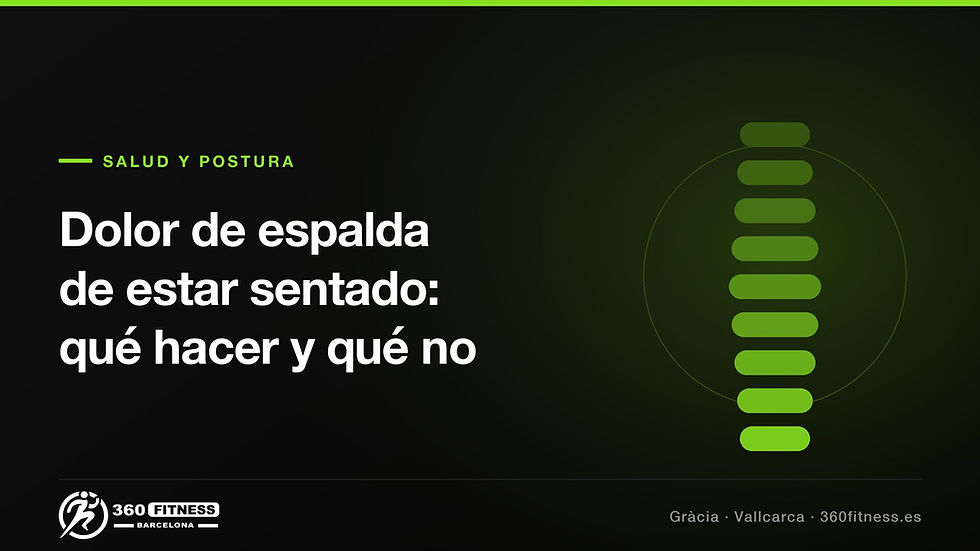 Dolor de espalda de estar sentado: qué hacer y qué no