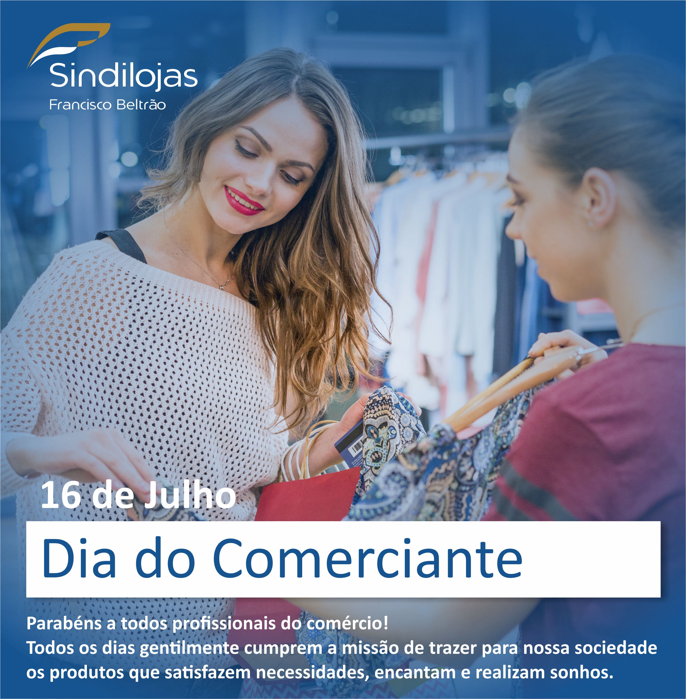 Post sindilojas Dia do Comerciante