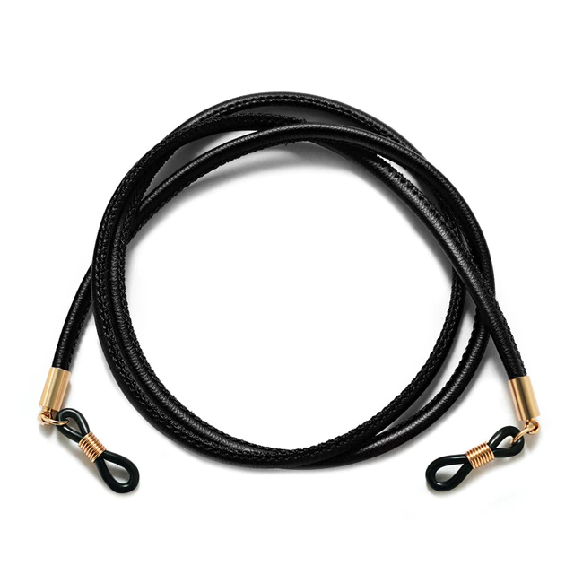 Miniature : Cordon lunettes en cuir cylindrique coloré