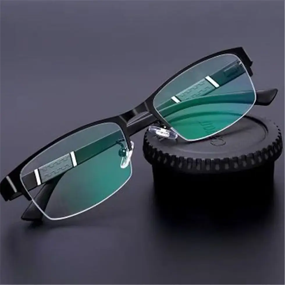 Miniature : Lunettes de lecture avec filtre lumière bleue rectangulaire métal nylor A20