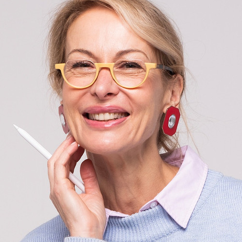 Lunettes de lecture demi cerclée plastique avec filtre lumière bleue