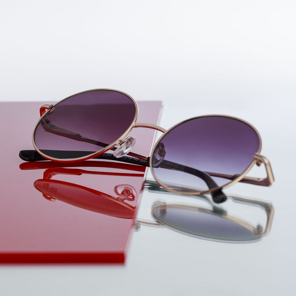 Miniature : Lunettes de soleil métal ronde, verres personnalisables s368