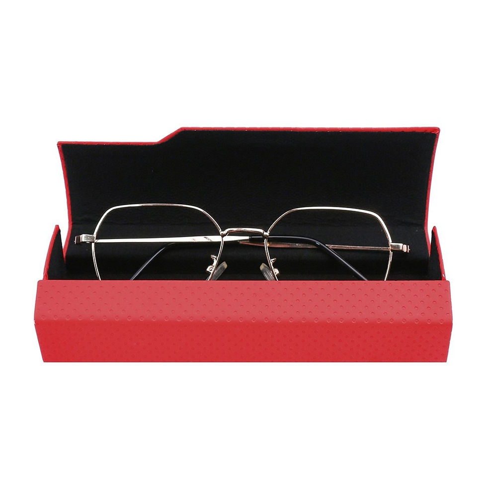 Miniature : Étui à lunettes rigide en métal fermeture aimantée D04