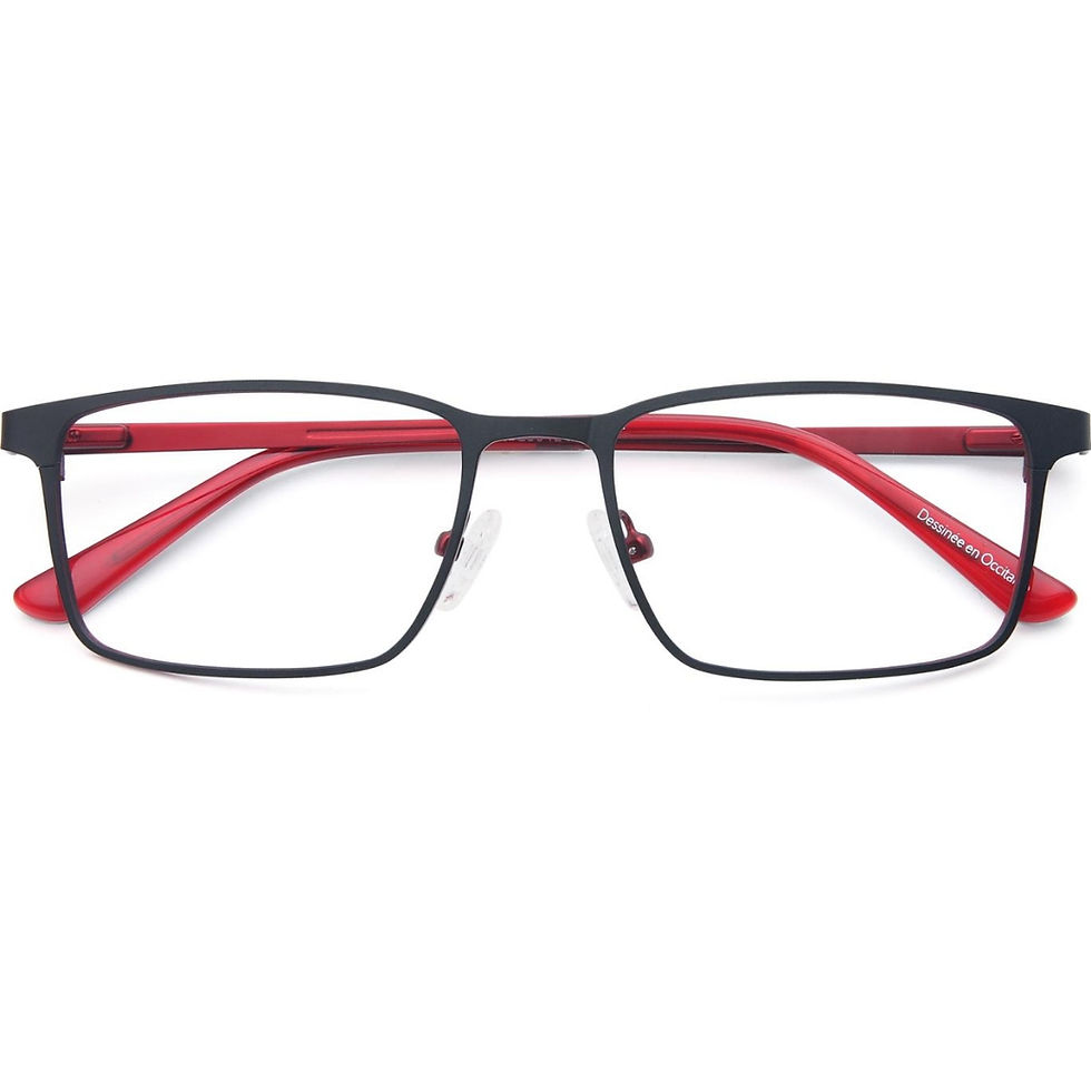Miniature : Lunettes de lecture avec clip solaire polarisé, rectangulaire métal OCP604