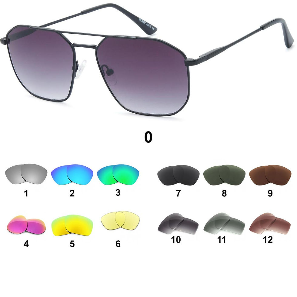 Miniature : Lunettes de soleil métal aviateur , verres personnalisables S381