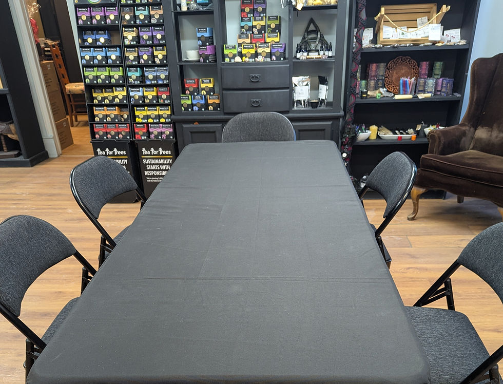 Eye-level view of a cozy room with a circle of chairs ready for a self-awareness class