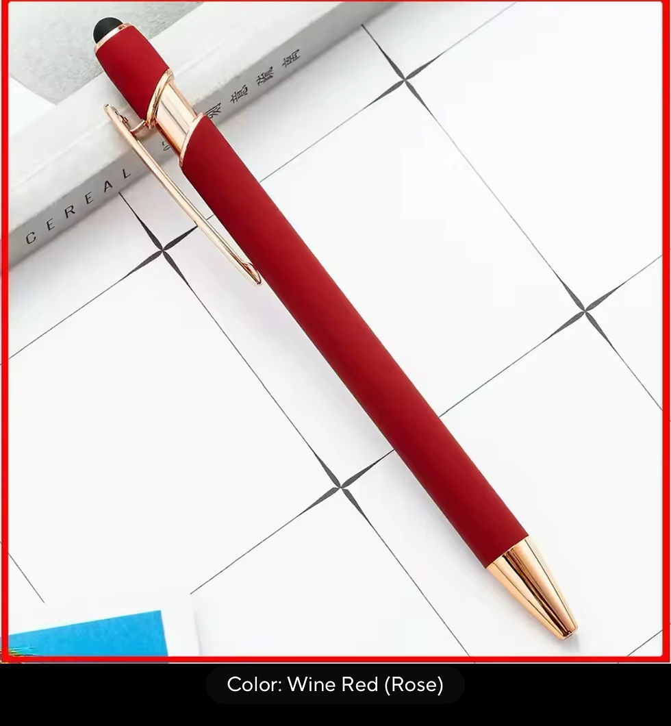 Thumbnail: Customized Multicolour Metal 2-in-1 Stylus Universal Ballpoint Pen