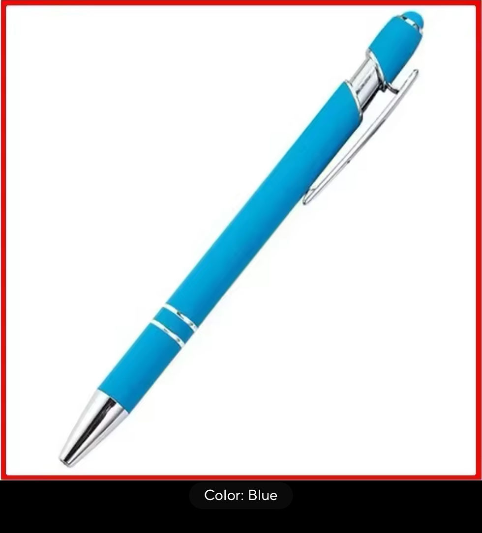 Thumbnail: Customized Multicolour Metal 2-in-1 Stylus Universal Ballpoint Pen