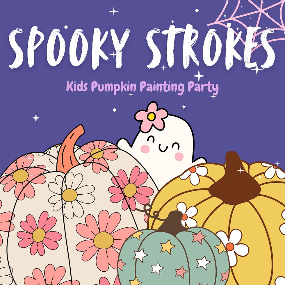 Spooky Strokes - Kids Pumpkin Painting Party