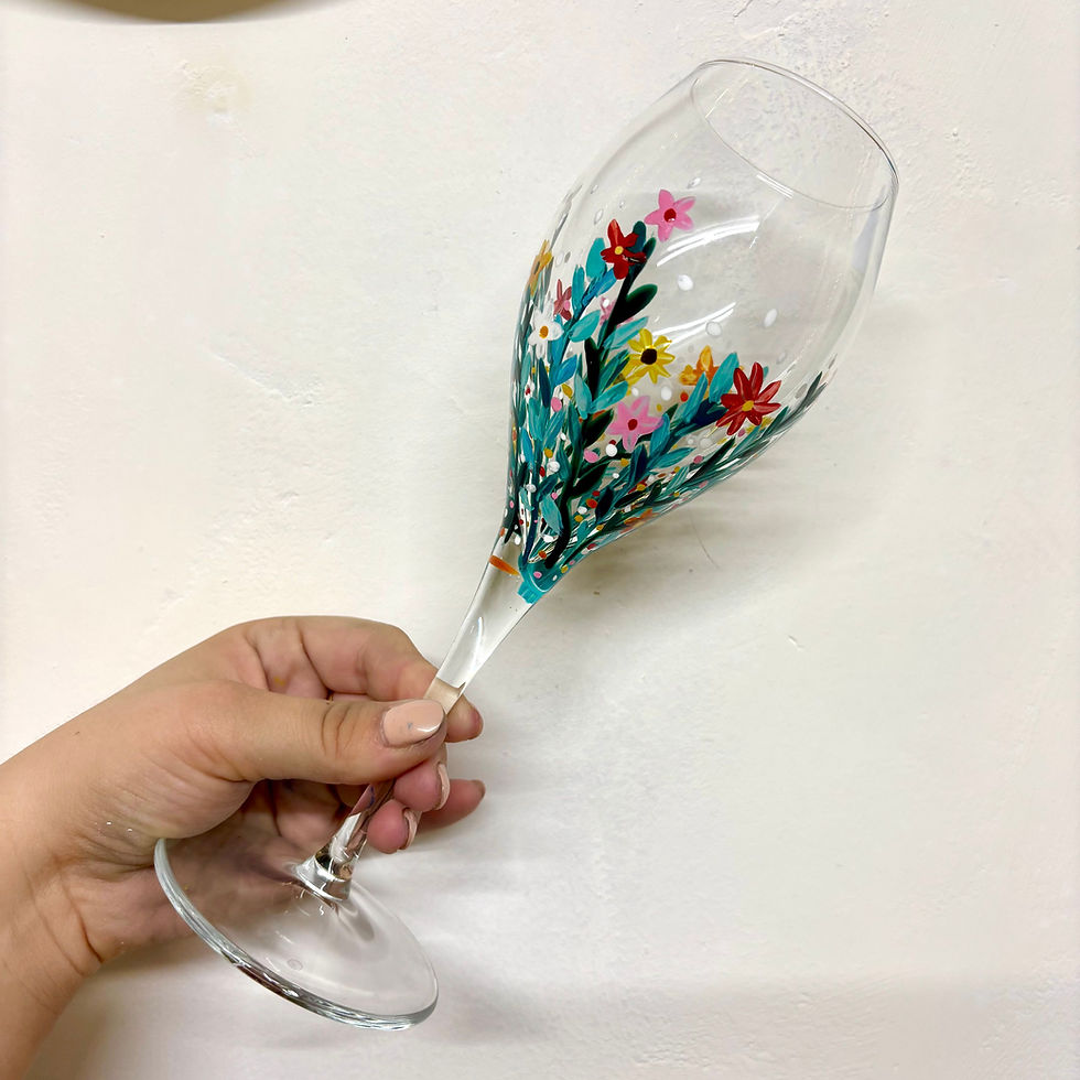 Drinking Glass Painting - Sherbet