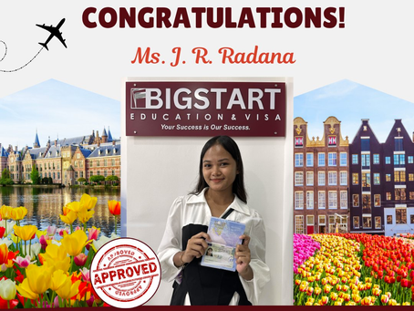NETHERLANDS: TOURIST VISA GRANTED - MS. J. R. Radana