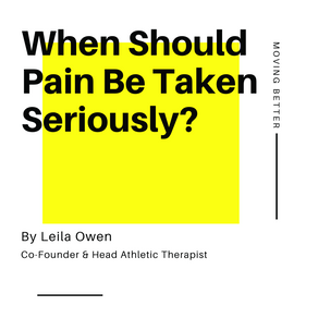 When Should Pain Be Taken Seriously?