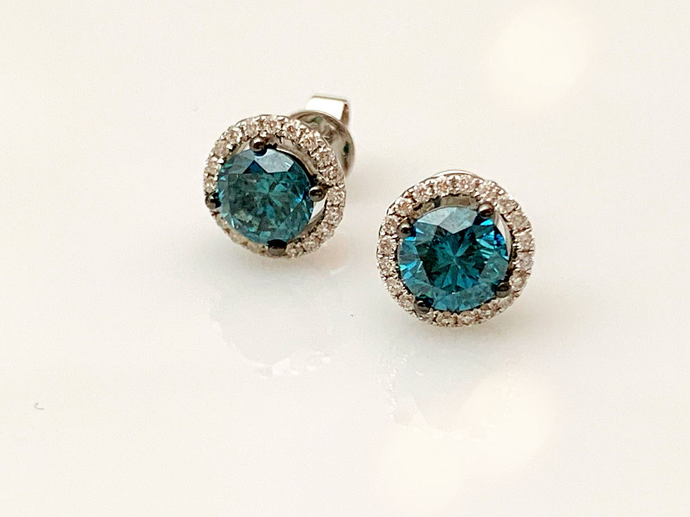 Thumbnail: Blue Diamond Earrings