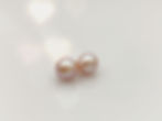pink freshwater pearl earrings