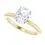 Thumbnail: 14kt Oval Moissanite 1.50ct