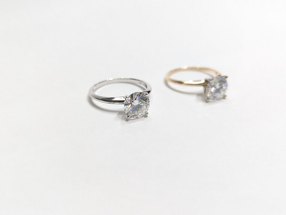 Thumbnail: 2.00ct Moissanite Solitaire Ring – Available in 14kt White or Yellow Gold
