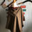 Thumbnail: 100% wool poncho / cape in brown tones 