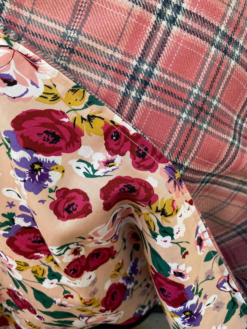 Thumbnail: Pink Check Poncho