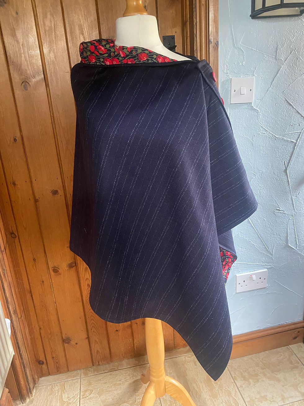 Thumbnail: 100% British wool poncho