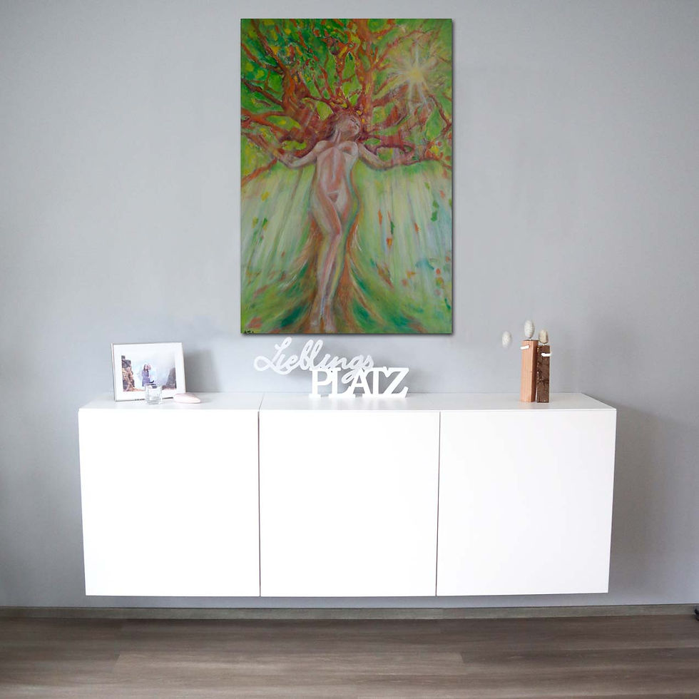 Miniaturbild: Großes Öl-Bild "Stammbaum" 80 x 120 cm