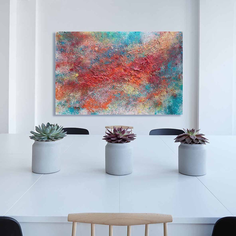 Miniaturbild: Abstraktes Strukturbild  "Zauber" 116-x-75-cm