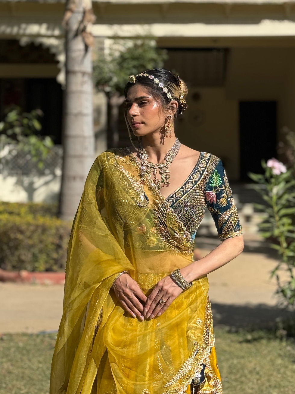Saanjh Handcrafted Heritage Lehengak