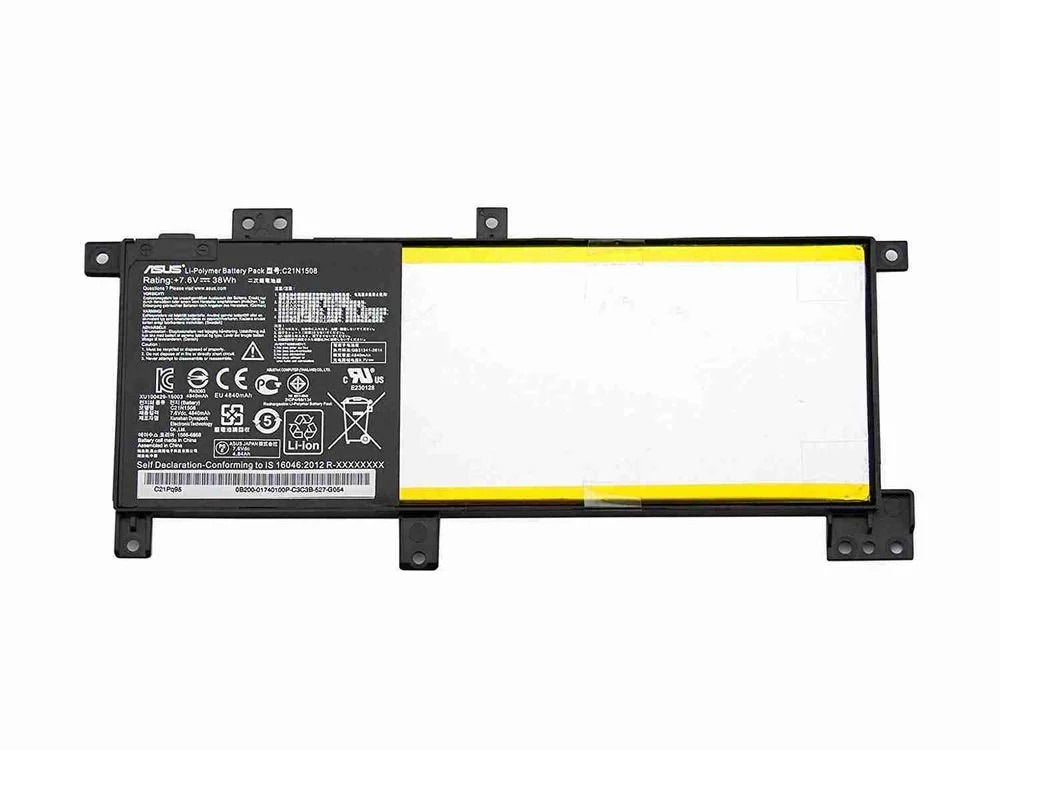 Asus C21N1508 Notebook Laptop Battery 38Wh 7.6V Front View