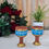 Thumbnail: Handpainted Terracotta Wine Goblet Set