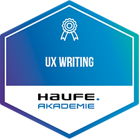 Badget Haufe Akademie UX Writing