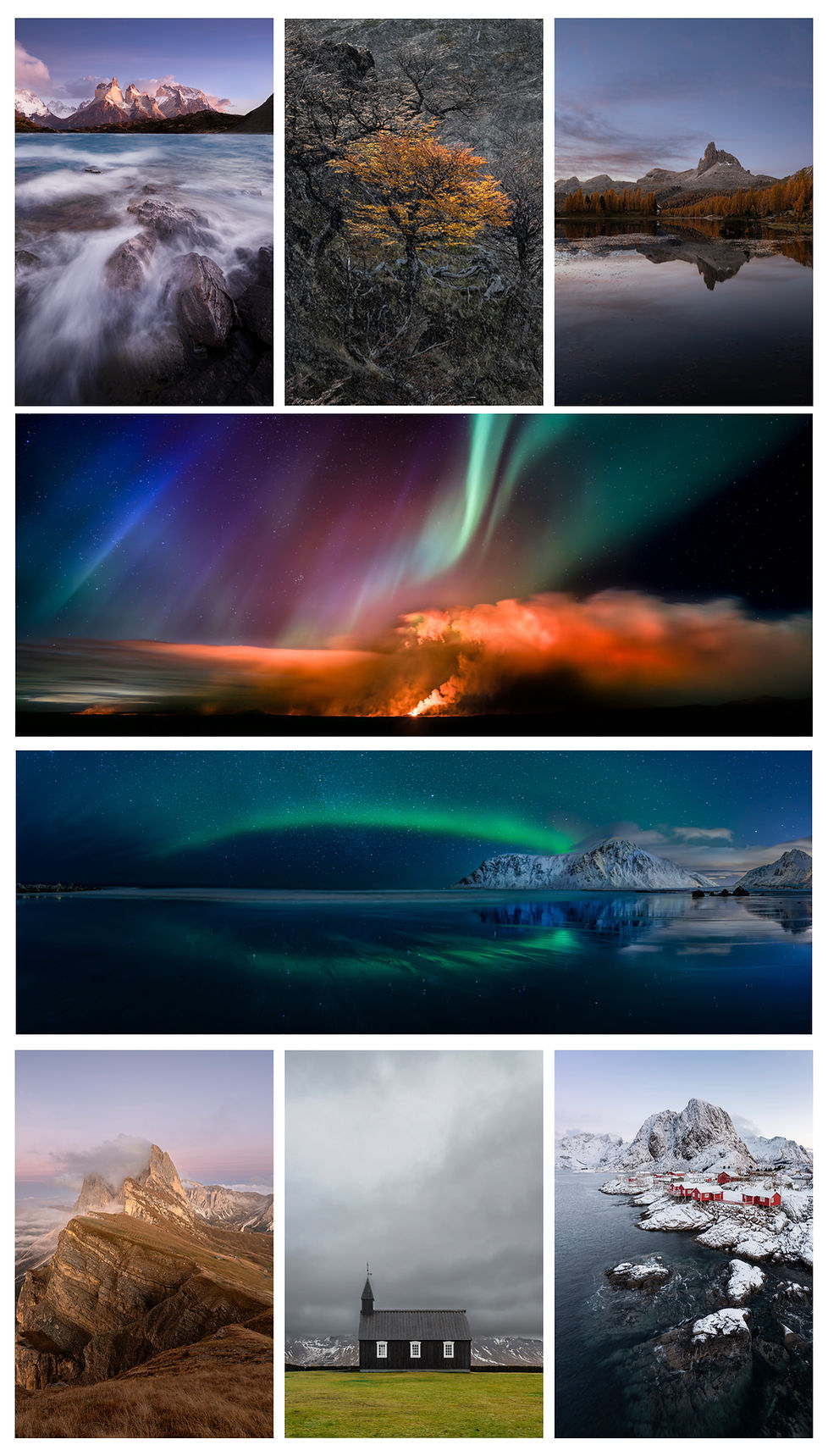 A set of landscape phtooraphs by photographer Kevin Read