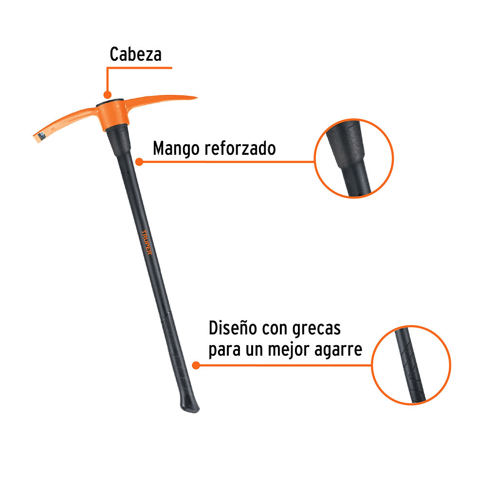 Miniatura: Zapapico 4 lb con mango de fibra de vidrio 36', Truper