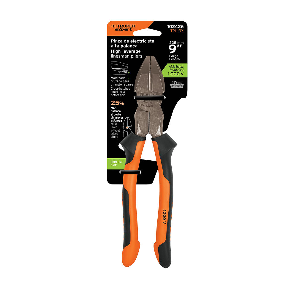 Miniatura: Pinza para electricista 9' alta palanca mango Comfort Grip