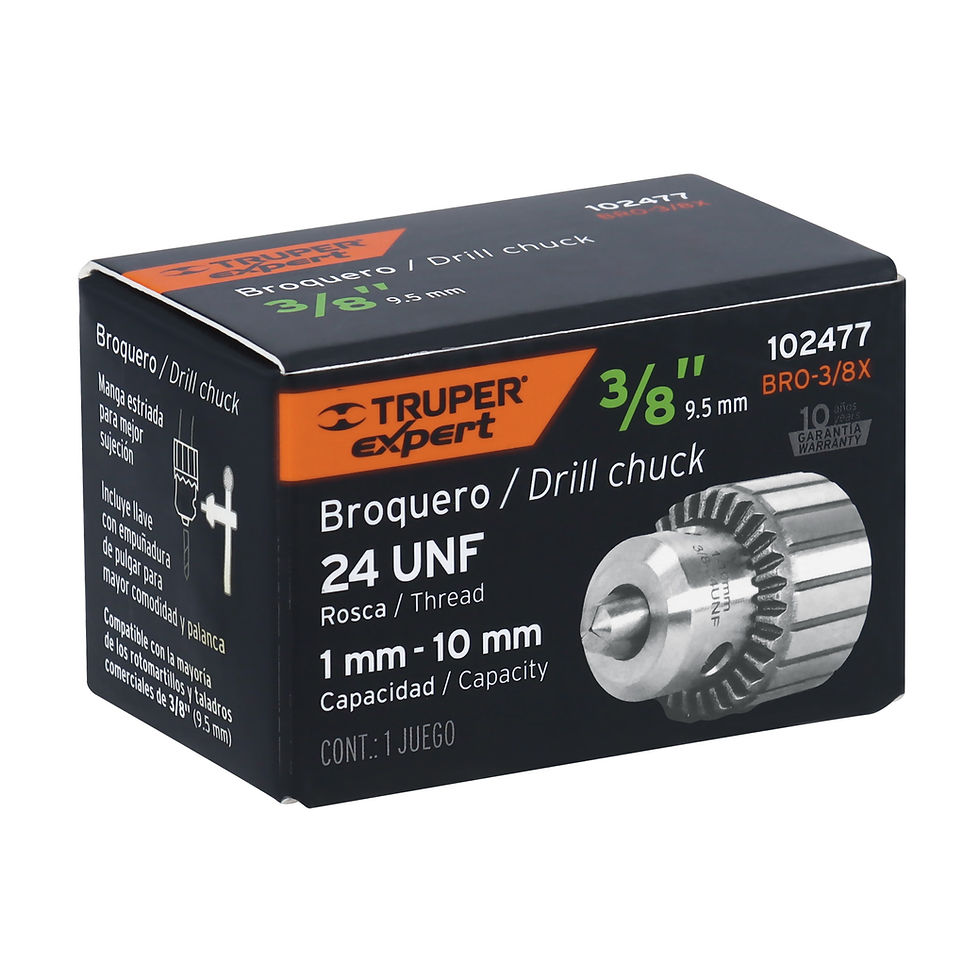 Miniatura: Broquero uso rudo con llave, 3/8', Truper