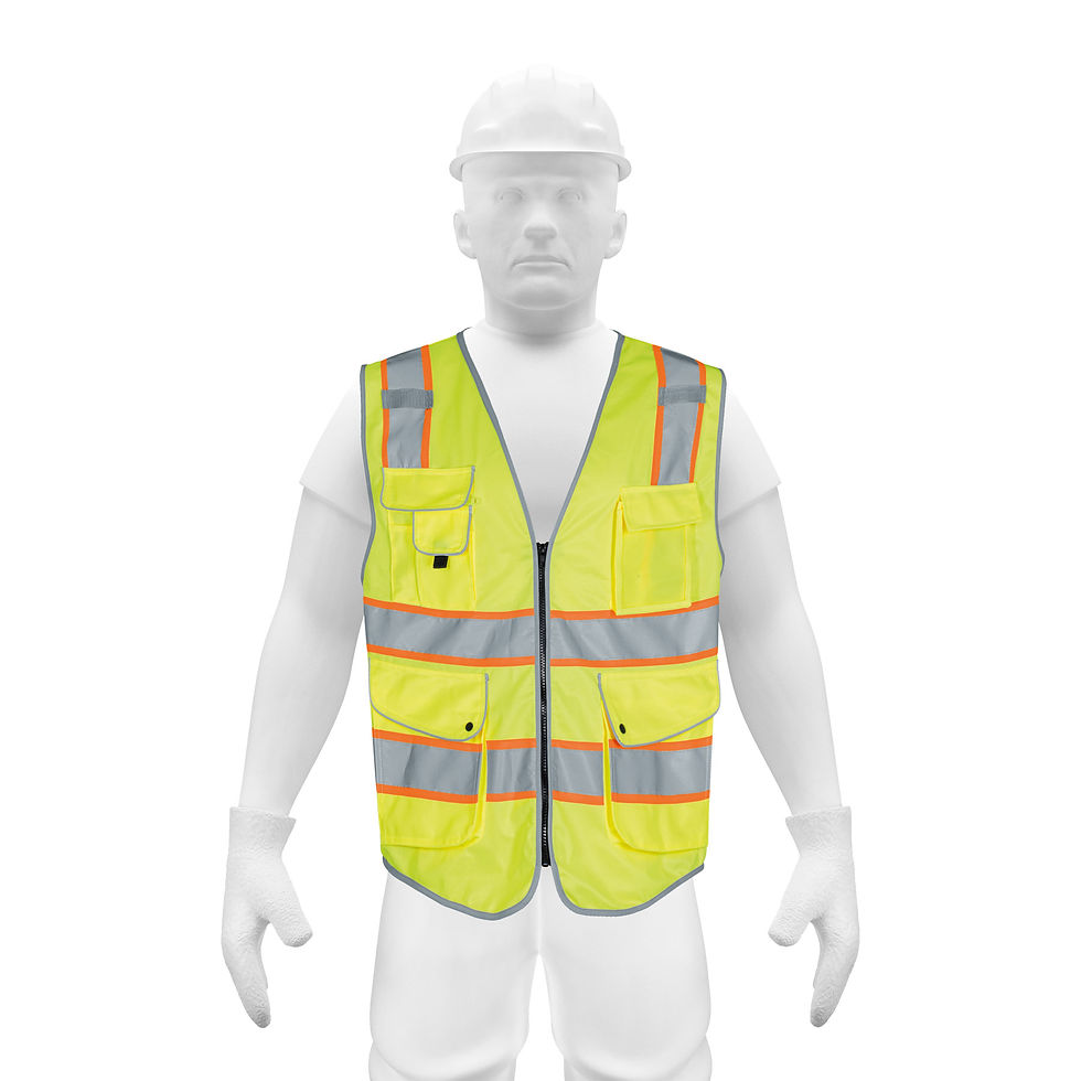 Miniatura: Chaleco de seguridad de alta visibilidad, verde, grande