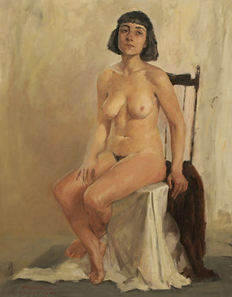 An Oil Painting of the nude figure.