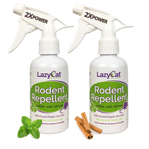 Lazy Cat™ Rodent Repellent (8oz Spray Bottle) 2 pack Rodent Repellents
