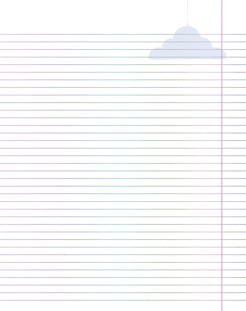 Thumbnail: Composition Book: Teacup in Wonderland | Rainbow Edition