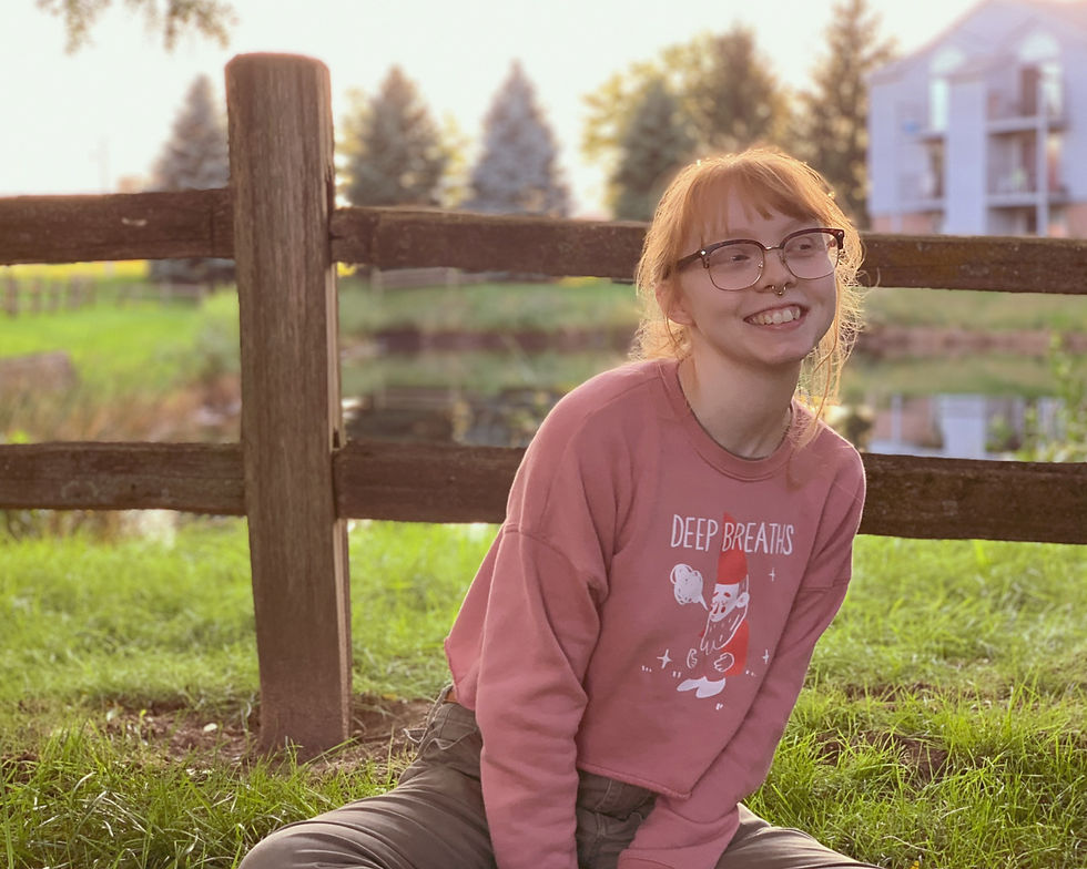 Thumbnail: Deep Breaths - Cropped Gnome Sweatshirt