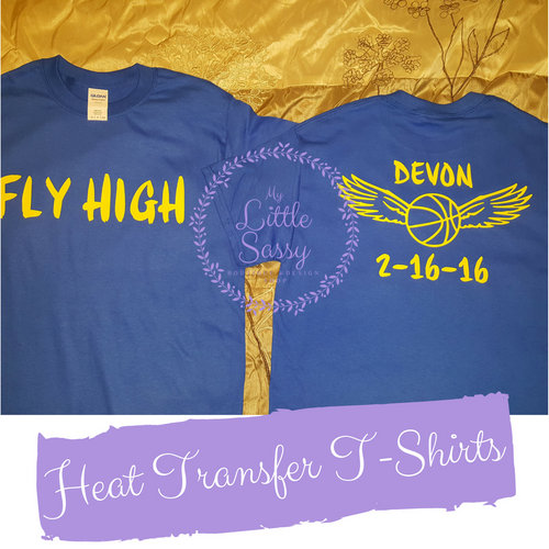 Heat Transfer Tshirt One Color Front & Back home