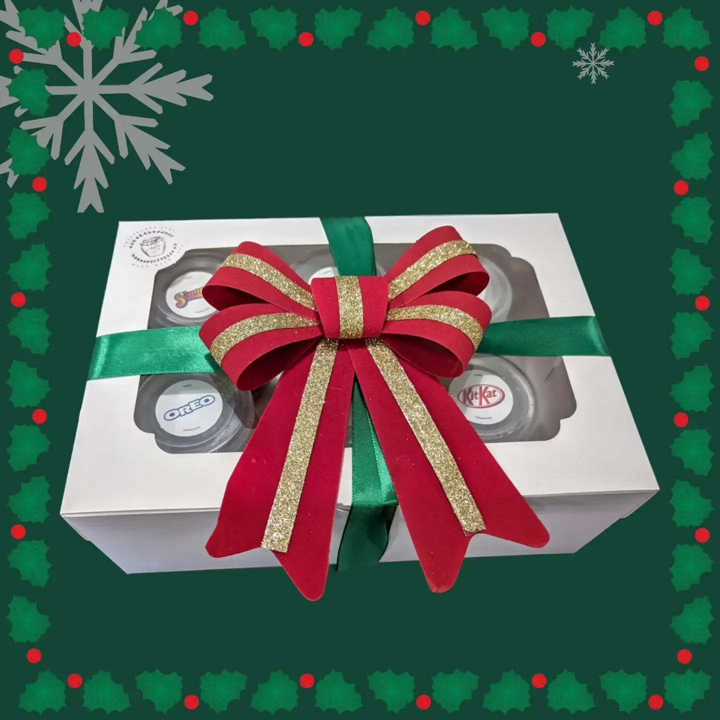 Twelve Pack Kraft or White Box with Ribbon and Bow