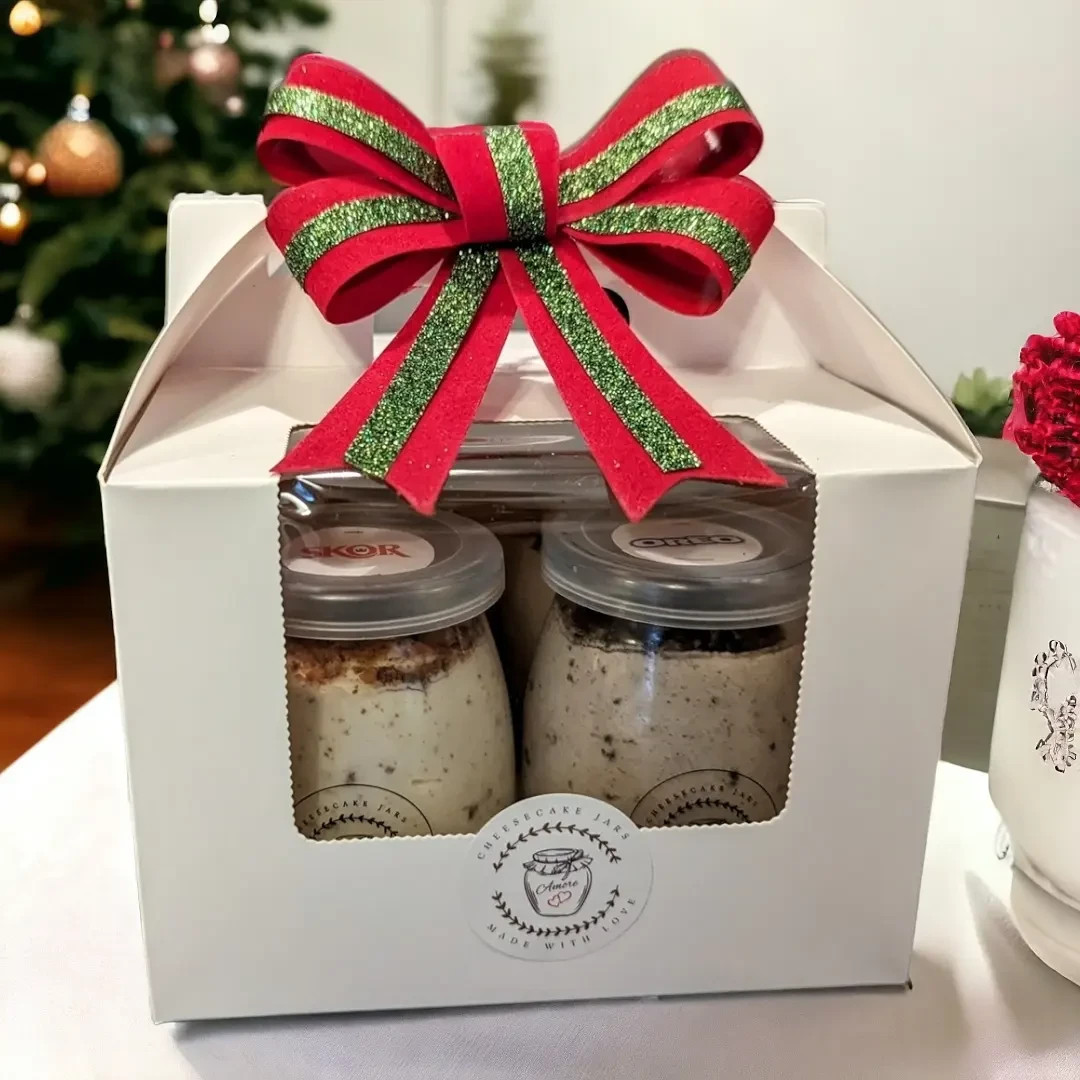Four Pack White Box with Bow
