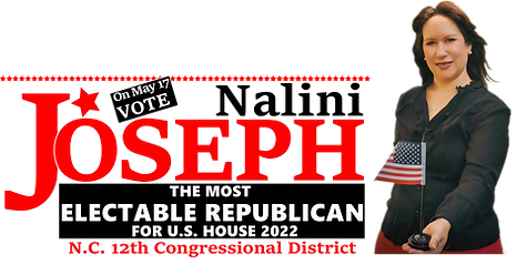 Nalini Joseph - The most ELECTABLE Republican candidate in NC Congressional District 12