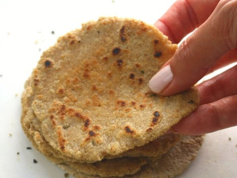 Pan fácil de avena tipo pita