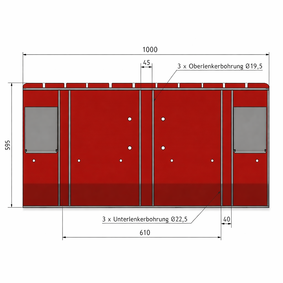 Miniaturbild: 4in1 Rückeschild, Polterschild, Gabelträger, Schneeschild