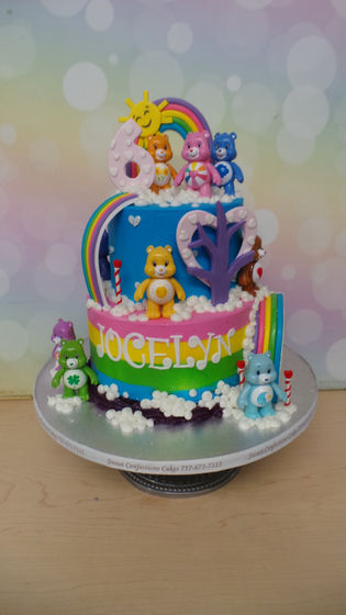 cCarebear themed cake