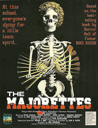 JOHN RUSSO'S "THE MAJORETTES" MOVIE POSTER -- 11X17 -- AUTOGRAPHED BY JOHN RUSSO.